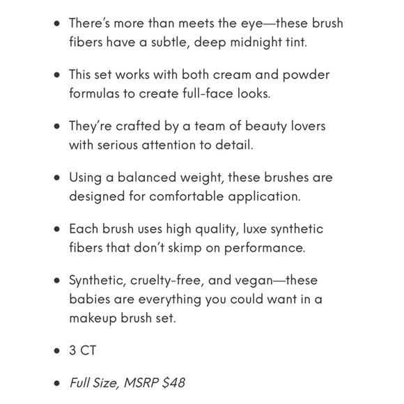 NEW F.A.R.A.H. Midnight Pro Trio Brushes Bundle - Picture 5 of 5